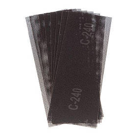 Сітка абразивна, 280*105 мм, К240, 10 шт INTERTOOL KT-6024 riven