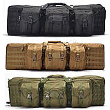 Сумка чохол для зброї N136 138 см рюкзак збройовий чорний, фото 10