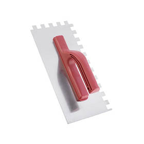 Затирачка стальова оцинкована 280*130 мм, 12*12 мм INTERTOOL KT-0008 riven