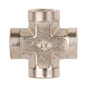 З'єднання хрестове зі внутрішньою різьбою 1/4" INTERTOOL PT-1864 riven
