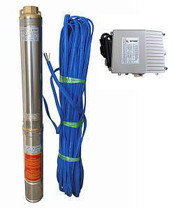 Свердловинний насос OPTIMA 4SDm3/7 0.55кВт 51м + пульт + кабель 30м