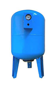 Гідроаккумулятор 100л VOLKS pumpe 10bar вертик. (з манометром)