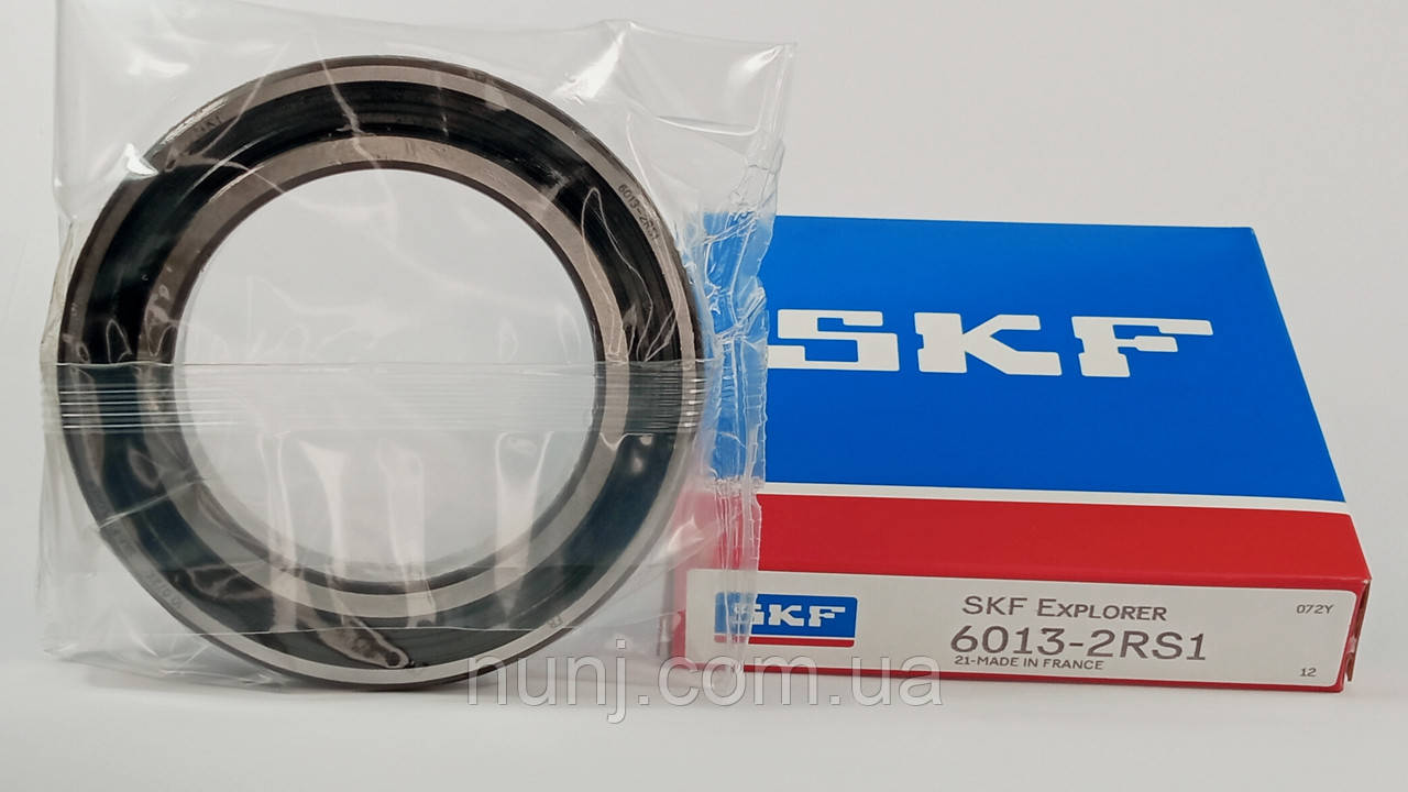 Підшипник 6013-2RS SKF (180113) розміри: 65*100*18 кульковий радіальний закритий, фото 1