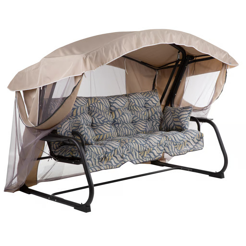 Гойдалка садова з москітною сіткою Ravenna Lux на 4х осіб