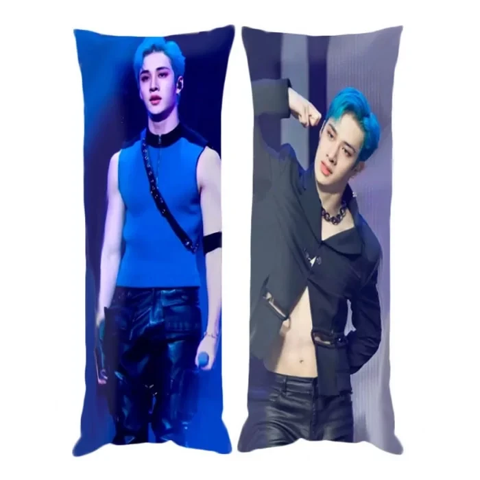 Дакімакура 150х50 см Бан Крістофер Стрей Кідс Stray kids Подушка з наволочкою обнімашка двухсторння, фото 1