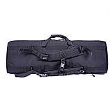 Сумка чохол для зброї N136 138 см рюкзак збройовий чорний, фото 3