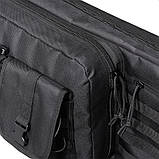 Сумка чохол для зброї N136 138 см рюкзак збройовий чорний, фото 7