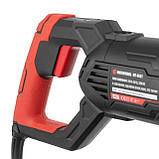 Пила шабельна 1050 Вт, 0-2500 об/хв., хід пилки 28 мм, макс. розріз 150 мм, кейс INTERTOOL WT-0401 riven, фото 8