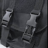 Сумка чохол для зброї N136 138 см рюкзак збройовий чорний, фото 9
