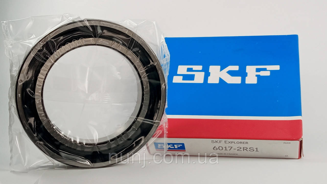 Підшипник 6017-2RS SKF (180117) розміри: 85*130*22 кульковий радіальний закритий, фото 1