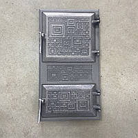 Дверка чавунна спарена Модерн 26.5х48 см