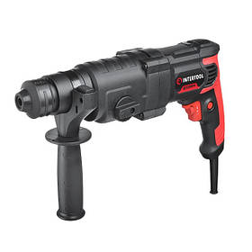 Перфоратор 1000 Вт, 3.5 Дж, 0-1100 об/хв, 0-4700 уд/хв, 3 режими INTERTOOL WT-0156, Електричний перфоратор riven