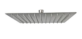 Лійка для душа Globus Lux STQ-0200 St/ STEEL Polish Тропік 200х200мм, квадратна