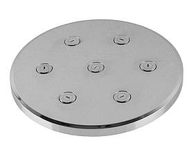 Лійка для душа Globus Lux SD08A Тропік D200мм, Модерн форсунки, Хром