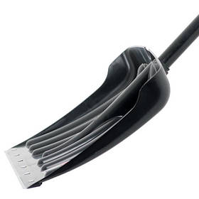 Лопата для прибирання снігу 460 * 340мм з ручкою 1300 мм INTERTOOL FT-2021 riven