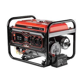 Генератор бензиновий 2.8/3 кВт, 220 В, 15 л, електро+ручний старт, мідна обмотка, STORM INTERTOOL DT-1131 riven