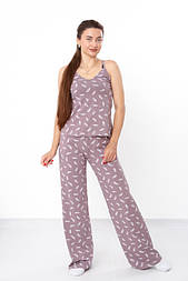 Жіночий костюм-майка на тонких бретелях штани