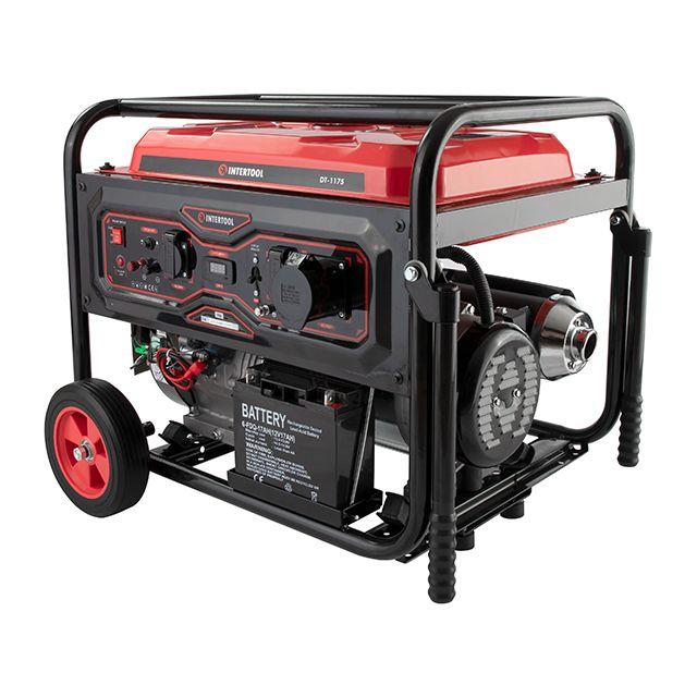 Генератор бензиновий 7/7,5 кВт, електро+ручний старт, STORM INTERTOOL DT-1175 riven, фото 1