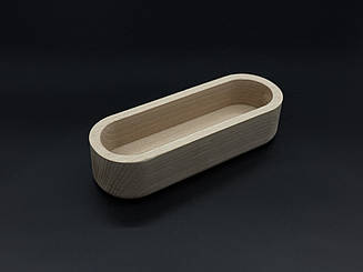 Дерев'яна форма для заливання свічки, кашпо. 17х6х4см (15.5х4.5х2.7см)