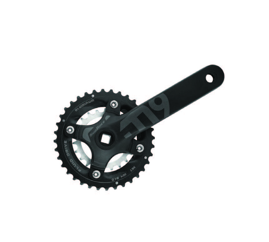 Шатуни на велосипед SunRace FCM926 під квадрат, 175 мм, 36-22T, 104/64BCD, алюмінієва зірка, на 9шв., фото 1