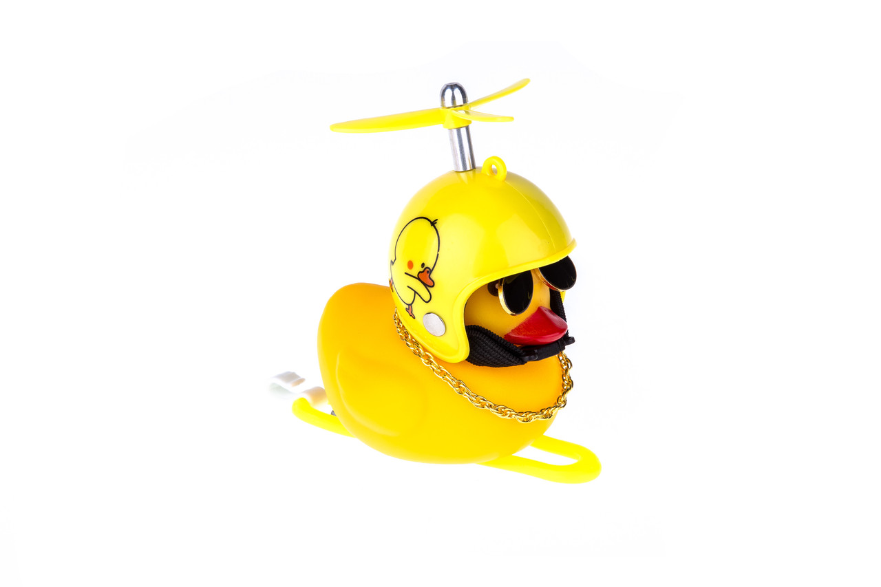Сигнал на велосипед дзвінок іграшка ONRIDE Duck (курча), з діодною блимавкою, фото 1