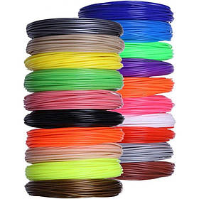 Набір PCL пластику для 3D ручок Myriwell 20 кольорів по 10м [112155]