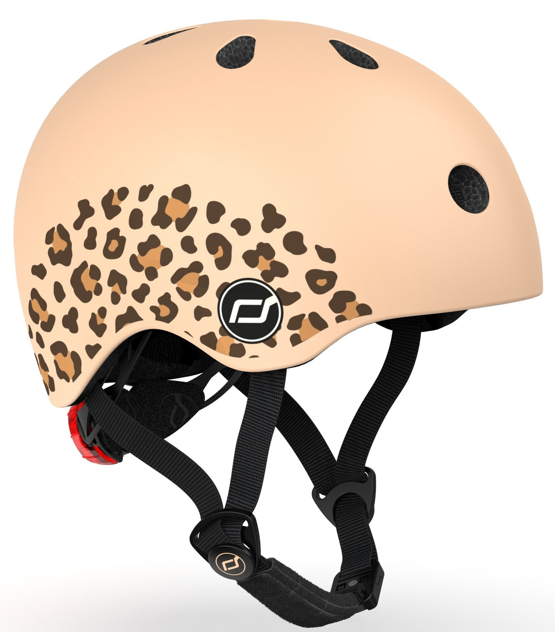 Шолом захисний дитячий Scoot and Ride леопард з ліхтариком 45-51см (SR-181206-LEOPARD)
