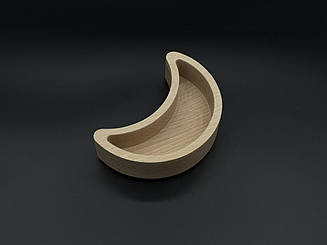 Дерев'яна форма для заливання свічки, кашпо. "Місяць" 15х9.5x4см (13х4.5х2.7см)