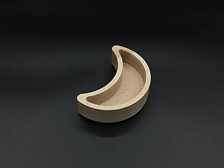 Дерев'яна форма для заливання свічки, кашпо. "Місяць" 13,5х9.5x4см (12х4.2х2.7см)