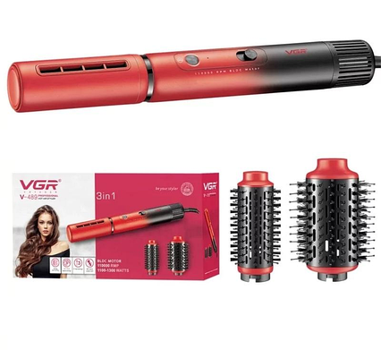 Фен-щітка для волосся VGR Professional  V-489 RED