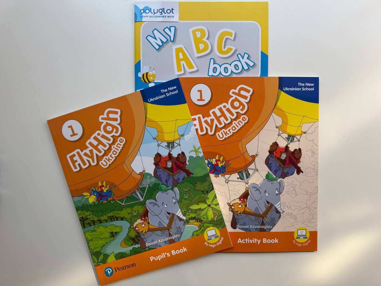 Комплект Fly High 1 Ukraine Pupil's Book + Activity Book + My ABC book 1 клас  (оригінал), фото 1