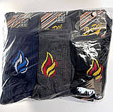 Шкарпетки з принтом "Вогонь" серії TREN темне асорті 23-25р. (12 пар!) (Демісезон/літні), фото 7