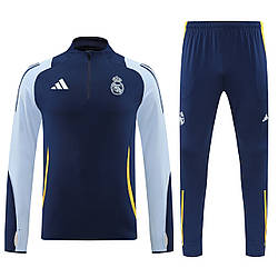 Костюм тренувальний Реал Мадрид темно синій