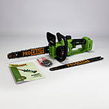 Акумуляторна пилка Procraft PKA34 (2 шини 25см і 30см, 20В) Без АКБ та ЗП. Безщіткова пилка Прокрафт PKA-34, фото 8