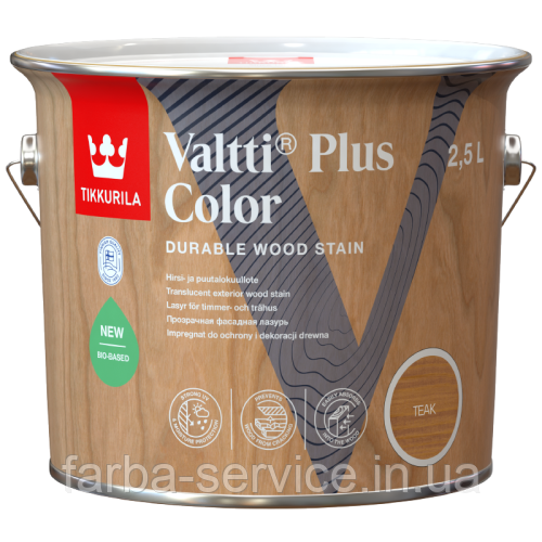 Лазур Tikkurila Valtti Plus Color прозора 9 л, фото 1