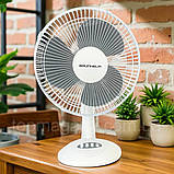 Компактний настільний вентилятор Grunhelm 40 Вт тихий вентилятор для будинку діаметр 300 мм із нахилом 15 кв.м., фото 3