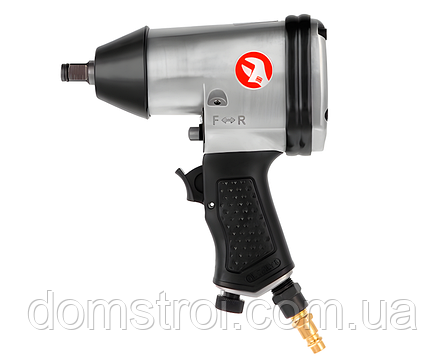 Гайковерт пневматичний з кейсом та набором головок 345Нм 1/2" INTERTOOL PT-1101, фото 1