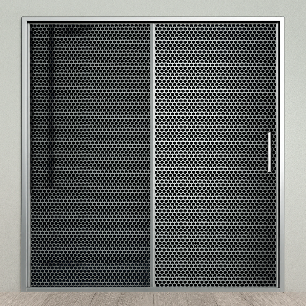 Душові двері Aquanil CARMEN Chrom 120х190 см хром скло 6 мм тоноване з перфорацією