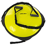 Балансувальна півсфера для фітнесу з еспандерами 70 см BOSU MDbuddy MDbuddy FI-5418 Лимонний, фото 2