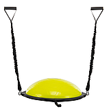 Балансувальна півсфера для фітнесу з еспандерами 70 см BOSU MDbuddy MDbuddy FI-5418 Лимонний, фото 4