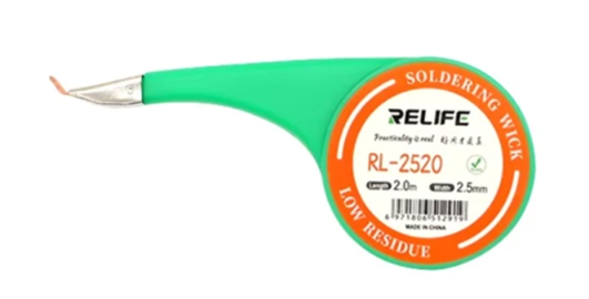 Очищувач припою Relife RL-2520 (2.5mm x 2m), фото 1