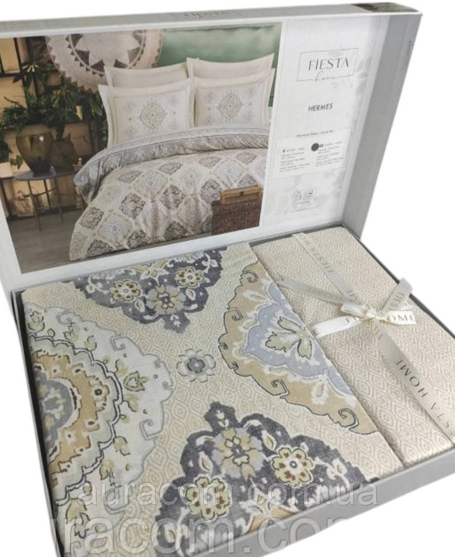 Hermes постільна білизна. Ранфорс. Євро розмір. Fiesta Туреччина., фото 1