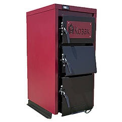 Твердопаливний котел АОТВ-15 кВт, сталь 4 мм, побутовий котел КОЗАК на твердому паливі, котли Heating machines