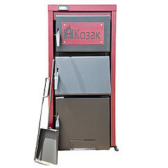 Твердопаливний котел АОТВ-15 кВт, сталь 6 мм, побутовий котел КОЗАК на твердому паливі, котли Heating machines