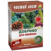 Удобрение Чистый Лист для хвойных растений 300 г пышная хвоя, крепкие корни, устойчивость к болезням