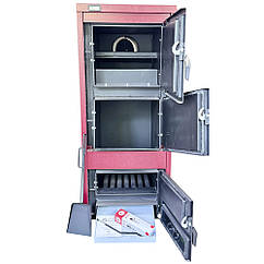 Твердопаливний котел АОТВ-30 кВт, сталь 4 мм, побутовий котел КОЗАК на твердому паливі, котли Heating machines