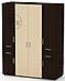 Шафа для гардеробу розпашна містка з шухлядами Шафа-20 Компаніт купити в Україні, фото 4