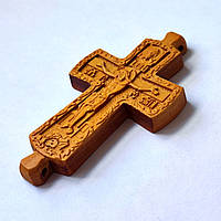 Хрест параманий з різьбленої груші # 215 (9*5 см)