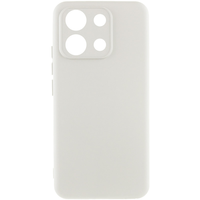 Чохол Silicone Cover Lakshmi Full Camera (AA) для Xiaomi Redmi Note 13 Pro 4G | Мікрофібра Білий / White, фото 1