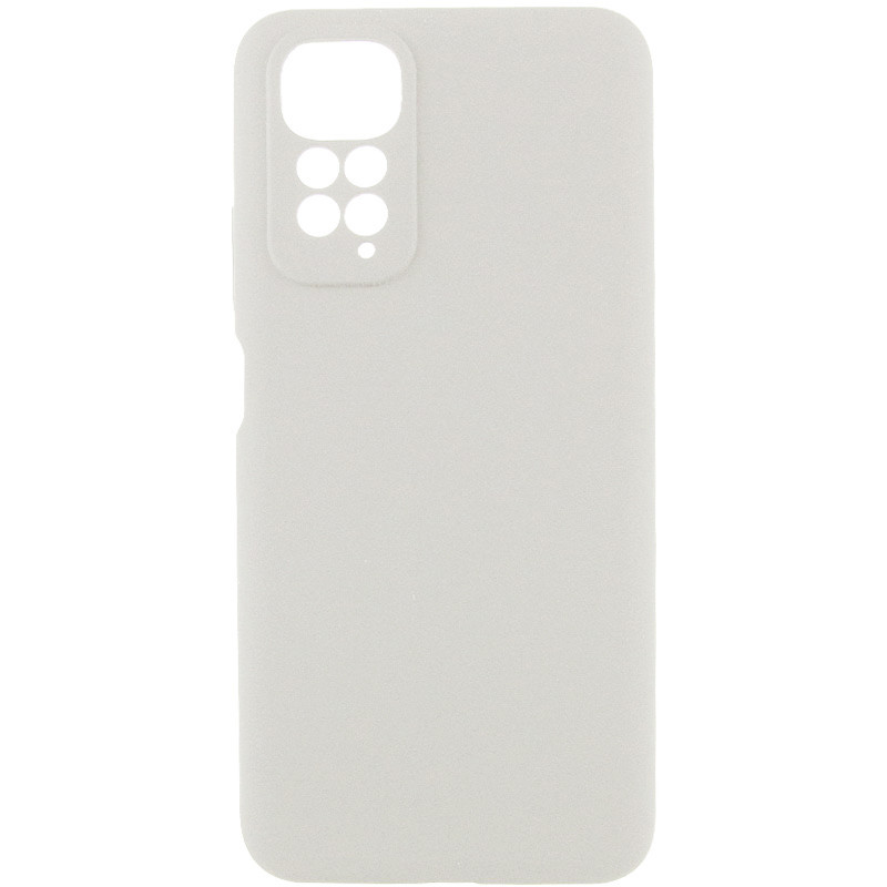 Чохол Silicone Cover Lakshmi Full Camera (AA) для Xiaomi Redmi Note 11 (Global) / Note 11S | Мікрофібра Білий / White, фото 1